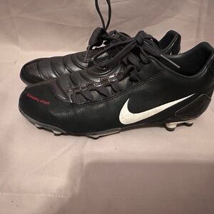Nike Black and White Athletic Soccer Shoes